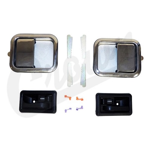 Jeep CJ CJ5 CJ7 CJ8 Chrom Türgriff Set außen & innen für Vol