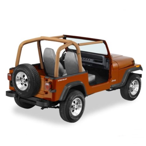 Jeep Wrangler YJ Überrollbügel Polster Überrollbügelpolster Braun Denim Bestop 92-95