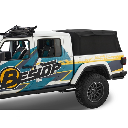 Jeep Gladiator JT Supertop Ladefläche mit getönten Scheiben Black Diamond Bestop 19-