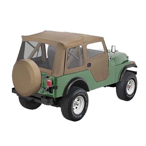 Jeep CJ5 Supertop Softtop Verdeck inkl. teilbare Türen TAN Denim Bestop Sonderedition 76-83