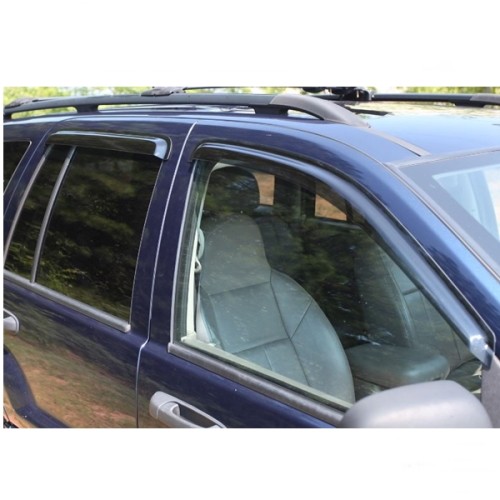 Jeep Grand Cherokee WJ WG Windabweiser 4teilig Rauchglas Acryl Fensterblenden 99-04