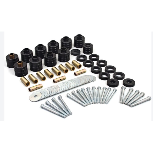Jeep CJ CJ5 CJ7 Karosserieauflagegummis Body Lift Kit Höherlegung 1" schwarz Daystar 80-86