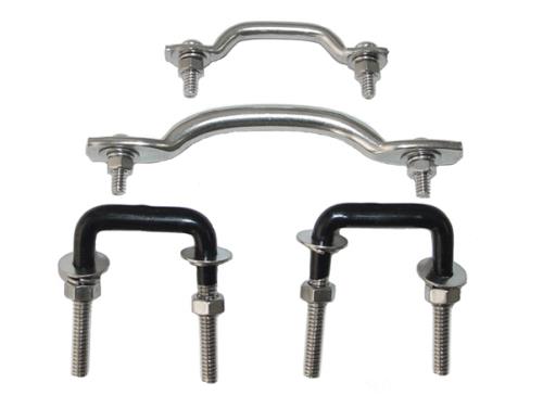 Jeep CJ Wrangler YJ Scheibenrahmen Auflagebügel Set Edelstahl 55-95