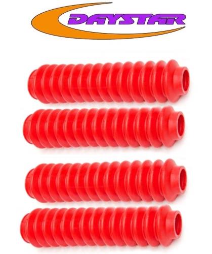 Jeep 4er Set Universal Manschette Stoßdämpfer Stoßdämpfermanschette Staubmanschette rot
