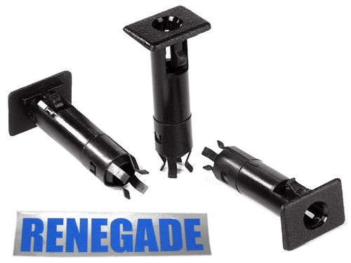 Jeep Wrangler YJ TJ Einsteckhülsen Satz schwarz für Halbtüren 87-06