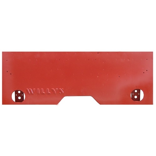 Jeep Willys MB Blech Heckpanel Panel Rückwand mit "Willys" Prägung 41-42