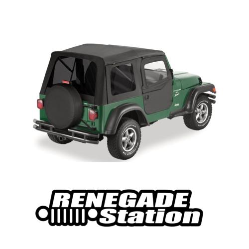 Jeep Wrangler TJ Supertop Verdeck Softtop inkl. teilbare Türen getönten Scheiben Black Denim 96-06