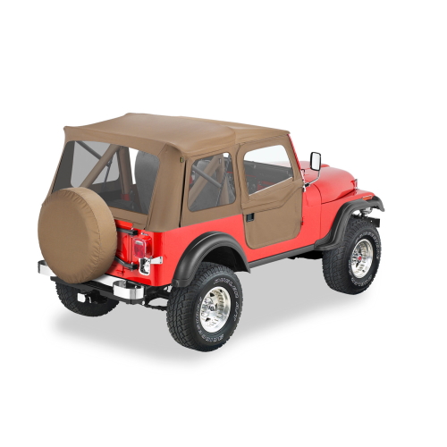 Jeep CJ5 Supertop Softtop Verdeck inkl. teilbare Türen TAN Denim Bestop Sonderedition 55-75