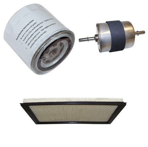 Jeep Grand Cherokee ZJ 4,0 & 5,2 ltr. Filterpaket Luftfilter Kraftstofffilter & Ölfilter 93-96