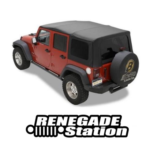 Jeep Wrangler JK 4türer Ersatzverdeck Verdeck Verdeckhülle getönte Scheiben Black Sailcloth Bj. 2010