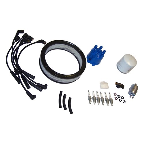 Jeep Wrangler YJ 4,2 ltr. Inspektionssatz Inspektionskit Luftfilter Ölfilter Zündkerze usw. 87-90
