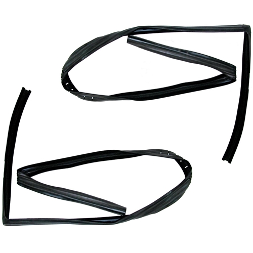 Jeep Wrangler TJ 2er Set Fensterführung Dichtung Glasführungsgummi Tür links & rechts Vollstahltür 96-06