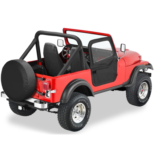 Jeep CJ CJ7 teilbare 2teilige Türen Supertop Doors Black Denim Bestop 76-80