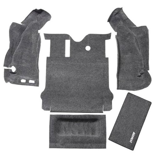 Jeep Wrangler JK 2türer Teppich Set hinten Kofferraum mit He