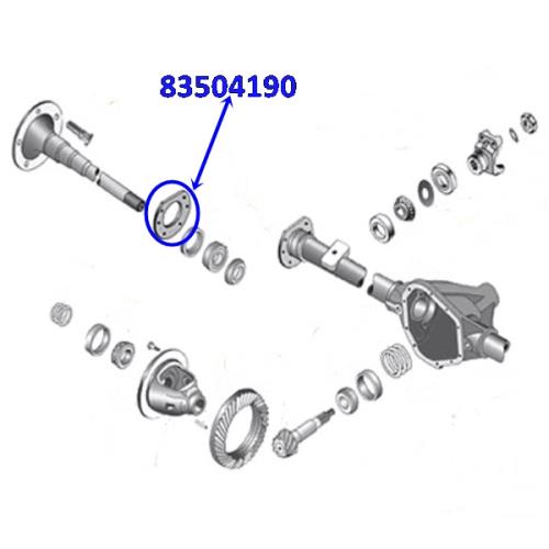 Jeep CJ Halter Lagerhalter Steckachse außen Dana 44 Hinterachse Spicer Bj. 1986