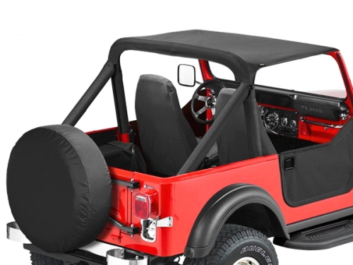 Jeep CJ7 Strapless Bikini Top Black Denim Bestop 80-86
