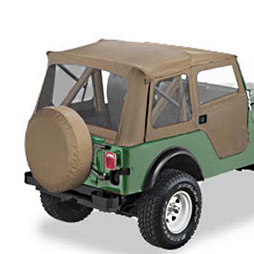 Jeep CJ5 Supertop Softtop Verdeck inkl. teilbare Türen TAN Denim Bestop 76-83