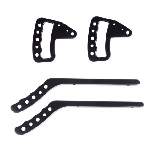 Jeep Wrangler JK Set Haltegriffe Aluminium schwarz 2 & 4 Türer 07-18