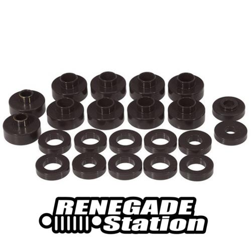 Jeep CJ CJ5 CJ7 Bodyauflage Karosserieauflage Set Auflage Gummis Karosserie Standard schwarz Daystar 76-77