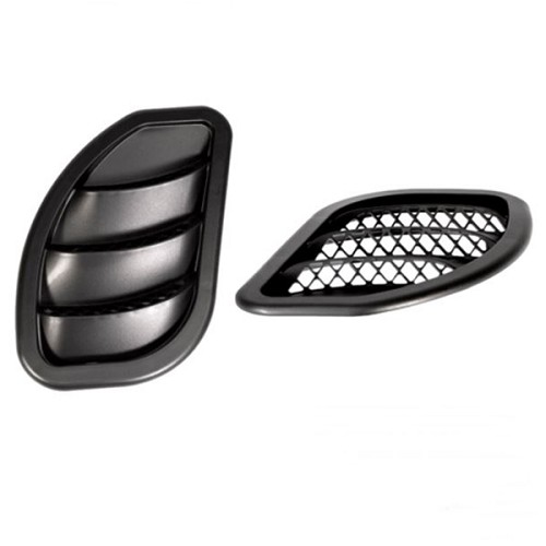 Jeep Cherokee XJ Lufthutze Satz Motorhaube links & rechts schwarz 84-01