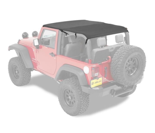 Jeep Wrangler JK 2türer Safari Bikini Top Cable-Style Black Diamond Bestop 10-17