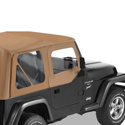 Jeep Wrangler TJ Set Aufsteckfenster für Halbtüren Spice Denim Bestop 96-06
