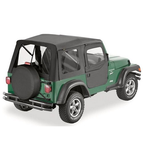 Jeep Wrangler TJ Supertop Softtop Verdeck inkl. teilbare Türen Black Denim Bestop 96-06