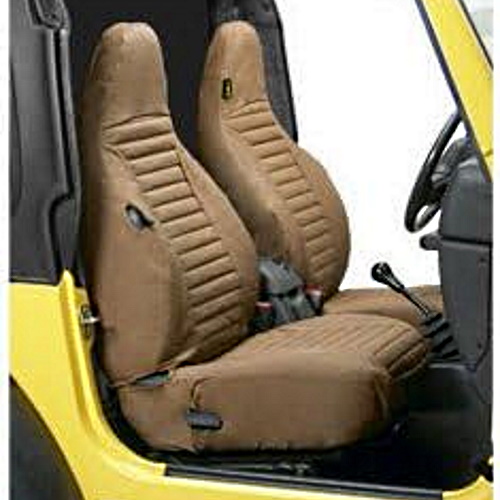 Jeep Wrangler TJ Set Sitzbezüge Sitzbezug vorne Braun Denim Bestop 96-02