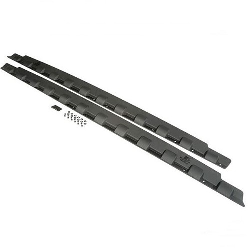 Jeep Wrangler JK 4-türer Body Armor Set Schwellerschutz Schwellerleiste Polycarbonat matt schwarz 07-18