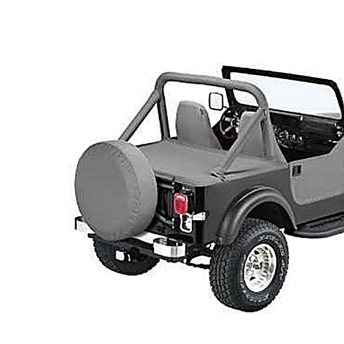 Jeep Wrangler YJ Duster Deck Cover Abdeckung Laderaum Charcoal Denim Bestop 92-95