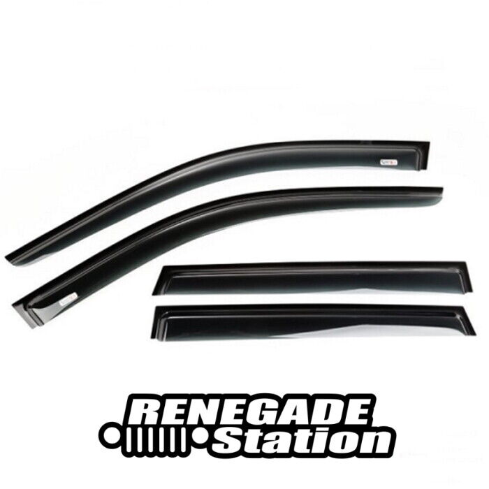 Jeep Grand Cherokee WK2 WK WH Set Windabweiser 4teilig schwarz matt Fensterblenden 11-19