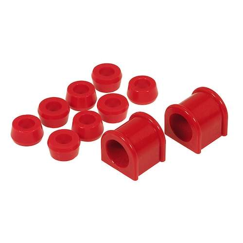 Jeep Wrangler YJ Polyurethan Stabigummi Set Stabibuchsen vorne rot Ø 28mm Prothane 87-95