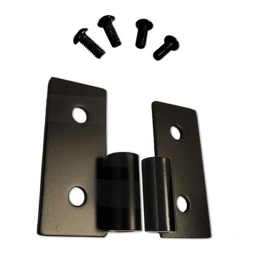 Jeep Wrangler TJ Türhalter Set unten schwarz Edelstahl 97-06
