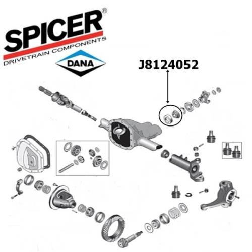 Jeep CJ Differential Kegelradlager außen Dana 30 Vorderachse Spicer 72-86