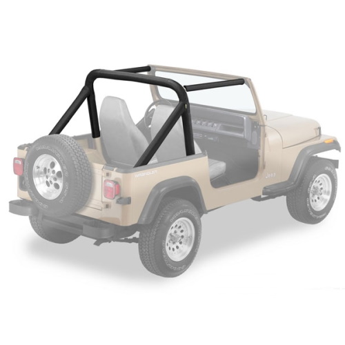 Jeep Wrangler YJ Überrollbügel Polster Überrollbügelpolster Black Denim Bestop 87-91