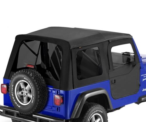 Jeep Wrangler TJ Supertop Verdeck Softtop inkl. teilbare Türen getönte Scheiben Black Diamond 96-06