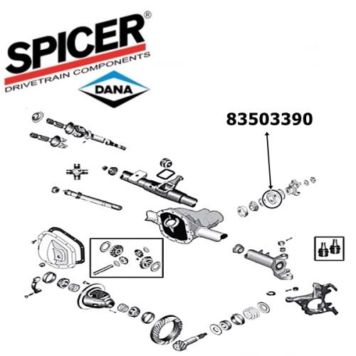 Jeep Cherokee XJ Simmerring Kardan Eingang Dana 30 Vorderachse Spicer 86-01