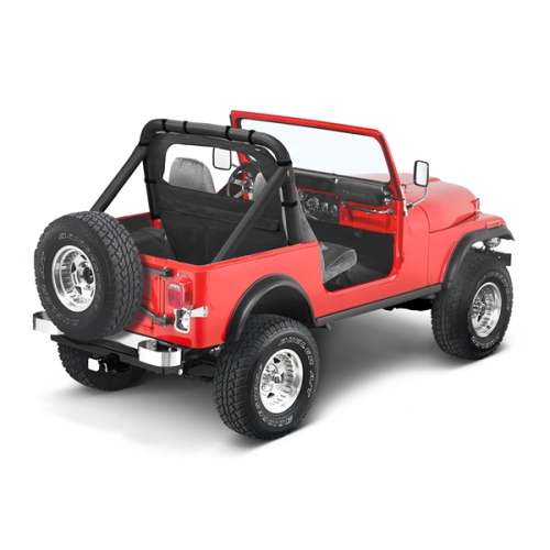 Jeep CJ CJ5 CJ7 CJ8 Wrangler YJ Windschott Windjammer Black