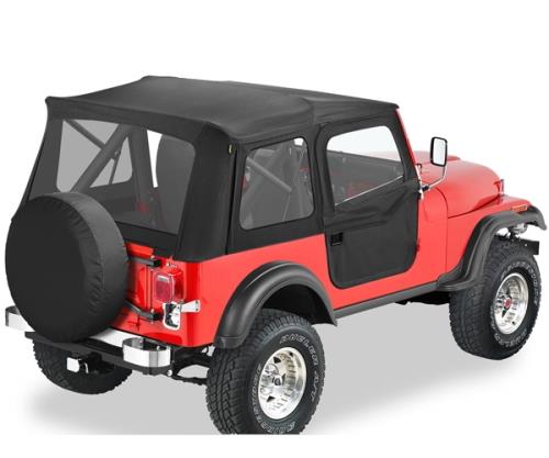 Jeep CJ CJ7 Supertop Softtop Verdeck inkl. Türen Black Denim Bestop 76-80