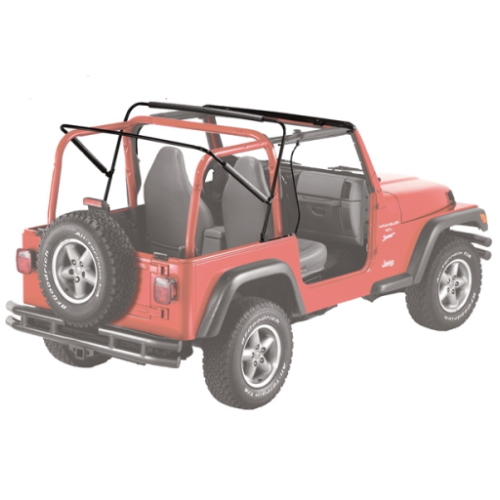 Jeep Wrangler TJ Classic Softtop Supertop Verdeck Khaki Diamond getönte Scheiben Bestop 96-06