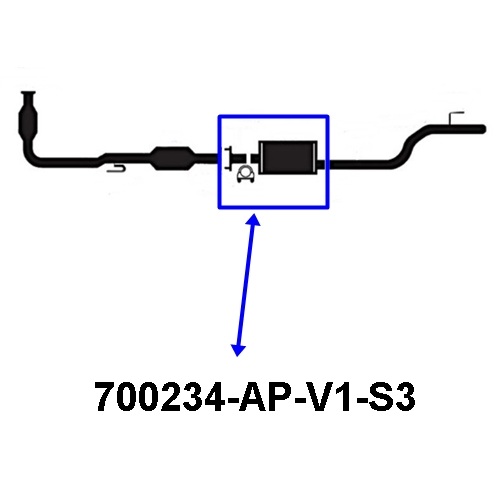 Jeep Cherokee Liberty KJ 2,8 ltr. Diesel Auspuff Endtopf Endschalldämpfer Schalldämpfer MSL Maximum 02-07