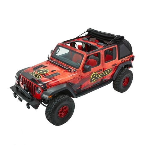 Jeep Wrangler JL 4türer Trektop Ultra Slantback Verdeck Softtop Black Twill Bestop 18-