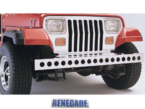 Jeep Wrangler YJ Stoßstange Stoßfänger Bumper vorne Edelstah