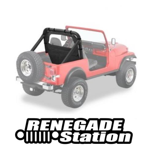 Jeep CJ CJ5 CJ7 CJ8 Windschott Windjammer Black Crush Bestop 80-86