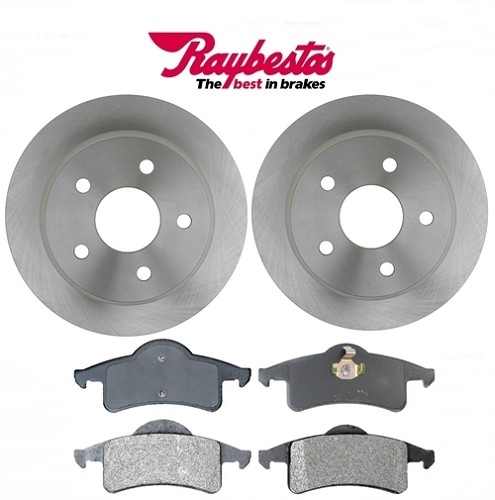Jeep Grand Cherokee WJ WG Set Bremsscheiben hinten mit Bremsklötzen Raybestos Bj. 99-04