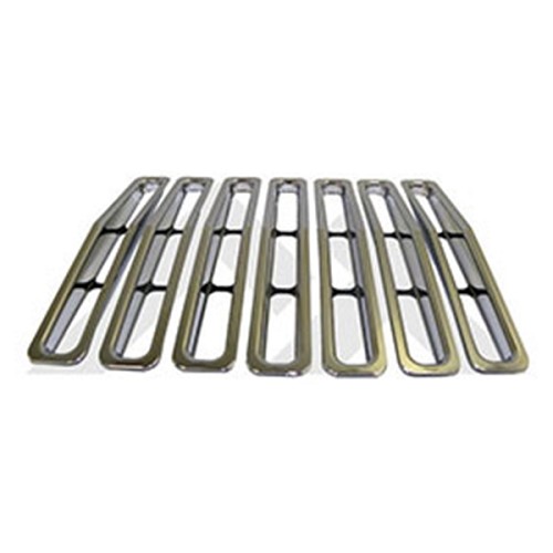 Jeep Wrangler YJ Einsätze Kühlergrill Einsatz Chrom Plastik