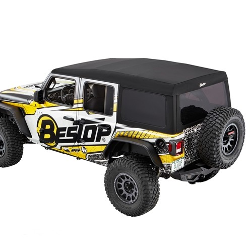 Jeep Wrangler JL 4türer Supertop Ultra Squareback Verdeck Softtop Black Twill Bestop 18-