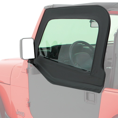 Jeep Wrangler TJ Aufsteckfenster Set für Element High Rock Halbtüren Black Diamond 96-06