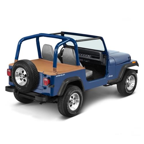 Jeep Wrangler YJ Duster Deck Cover Abdeckung Heckabdeckung Spice Denim Bestop 92-95