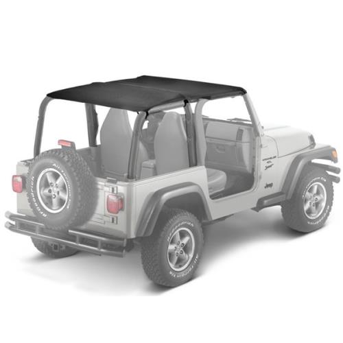 Jeep Wrangler TJ Header Bikini Top Safari Style Black Diamond Bestop 03-06